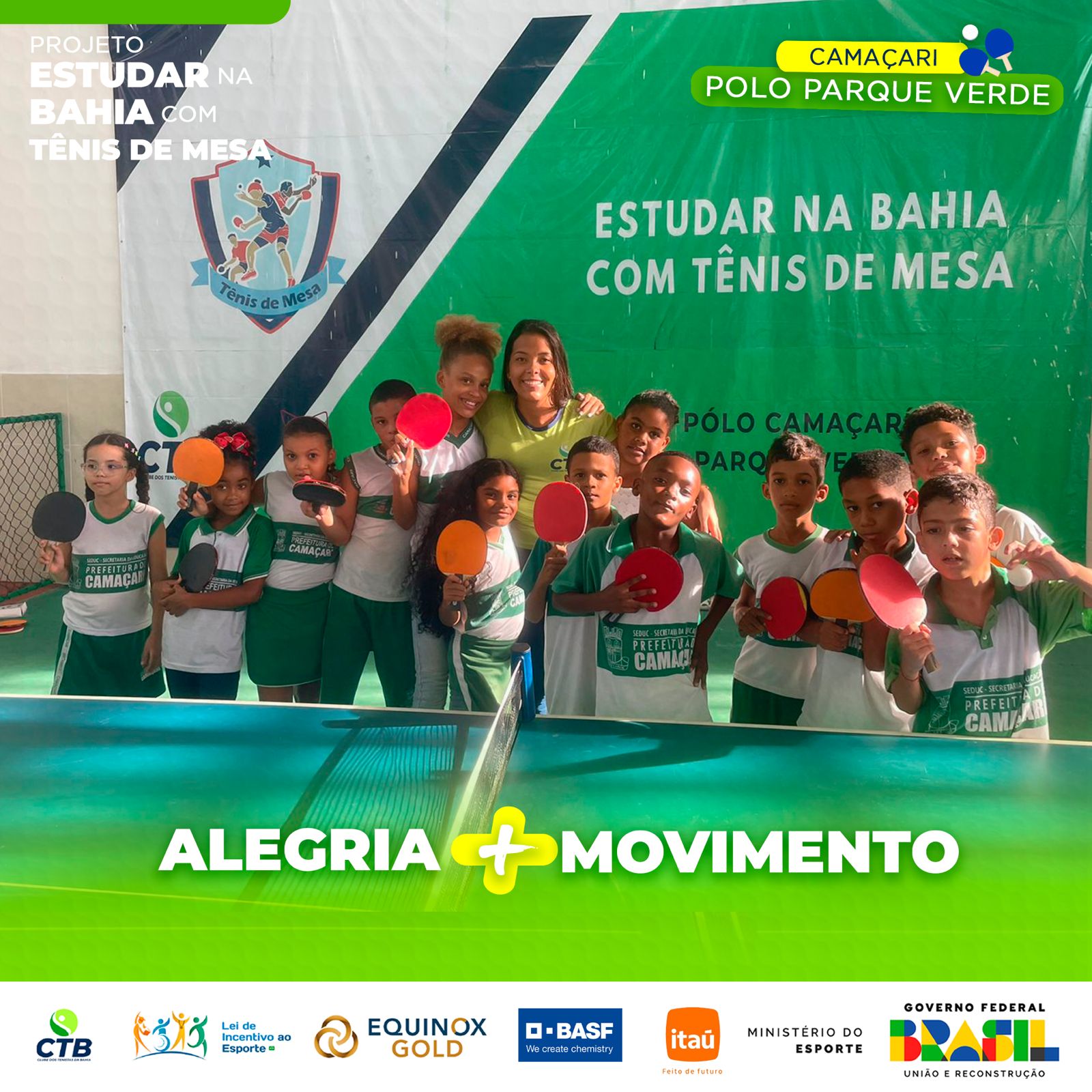 Estudar na Bahia com Tênis de Mesa
